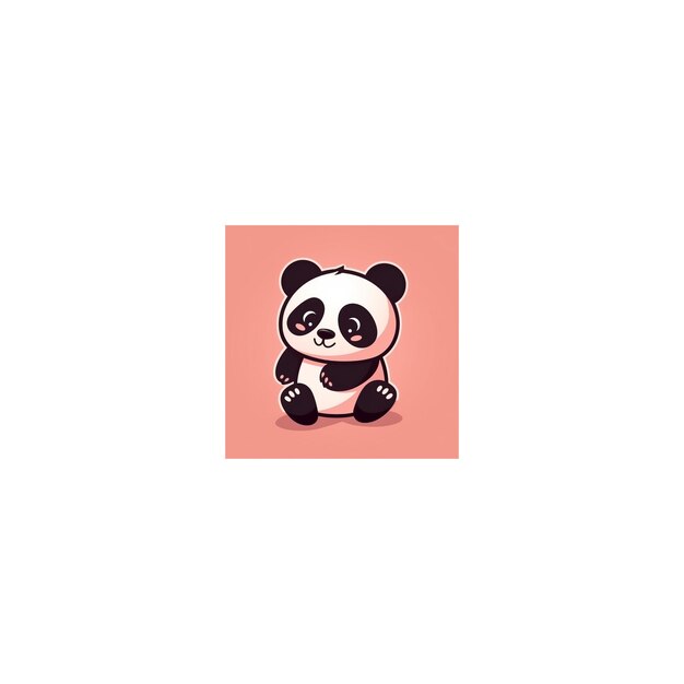 schattig panda-ontwerplogo2