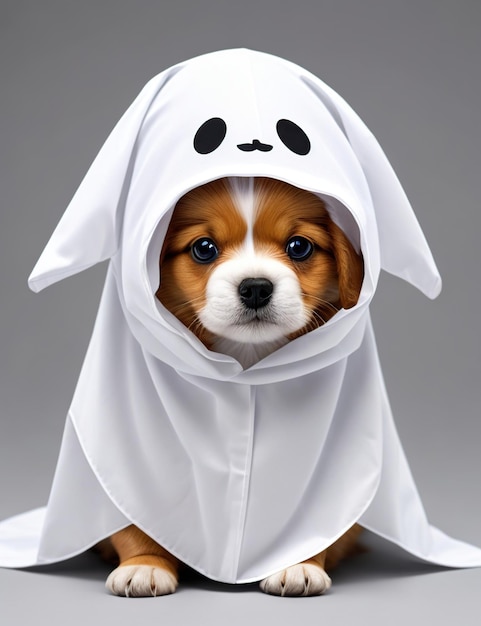 schattig puppy spook halloween kostuum