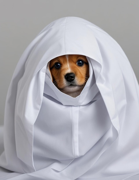 schattig puppy spook halloween kostuum