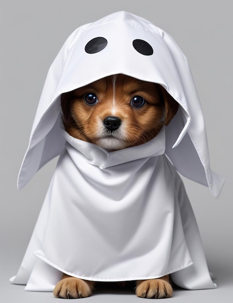 schattig puppy spook halloween kostuum