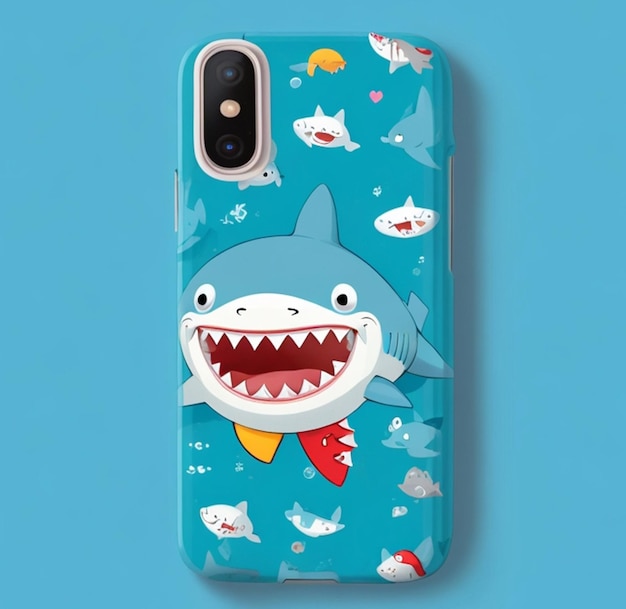 schattig smartphone-hoesje met karakterthema Genatieve AI