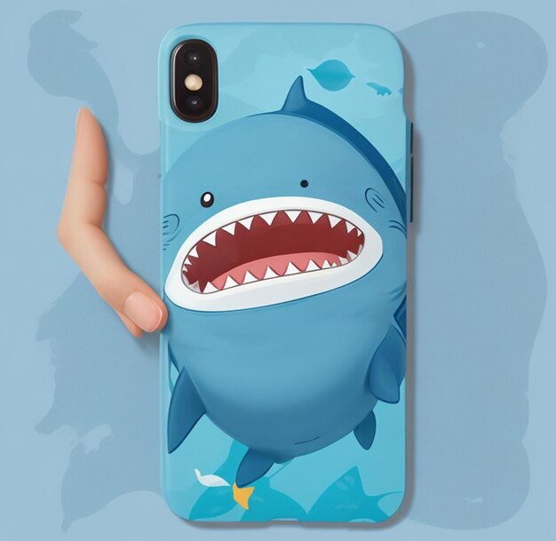 schattig smartphone-hoesje met karakterthema Genatieve AI