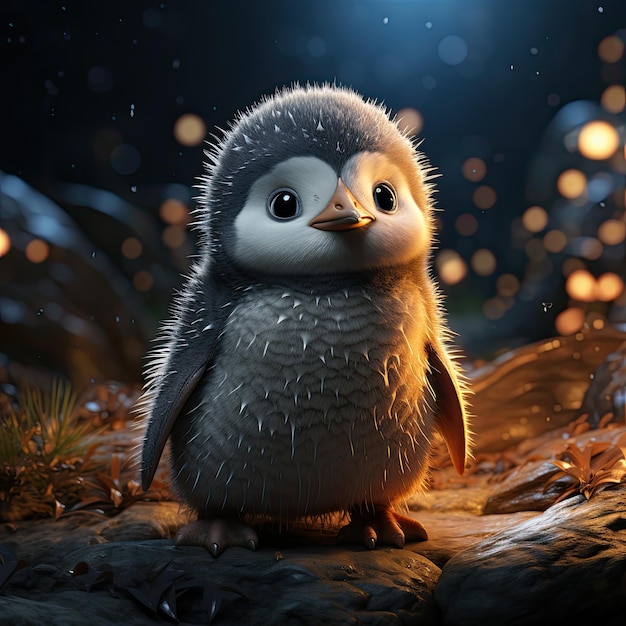 Schattige baby pinguïn