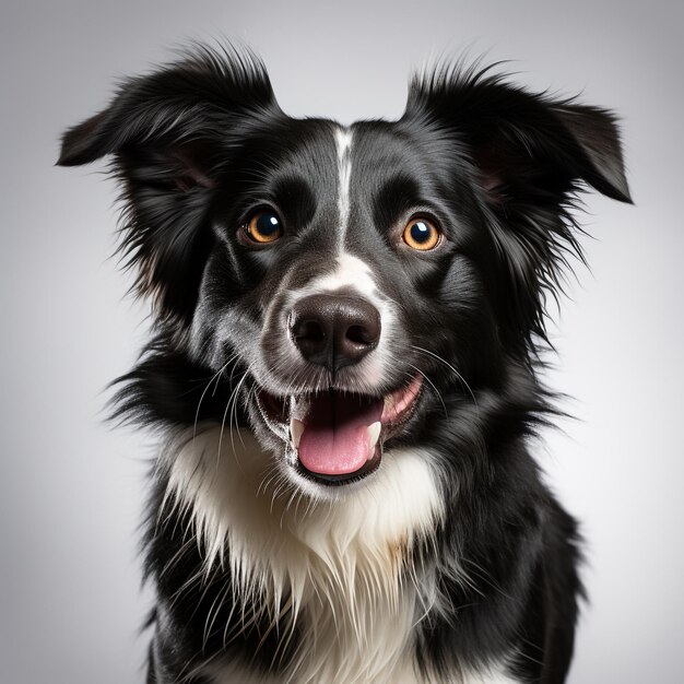 schattige border collie hond