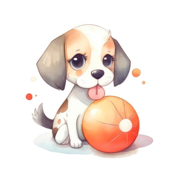 schattige hond vector cartoon puppy illustratie