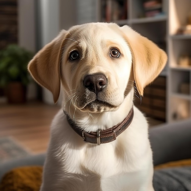 schattige honden in huis