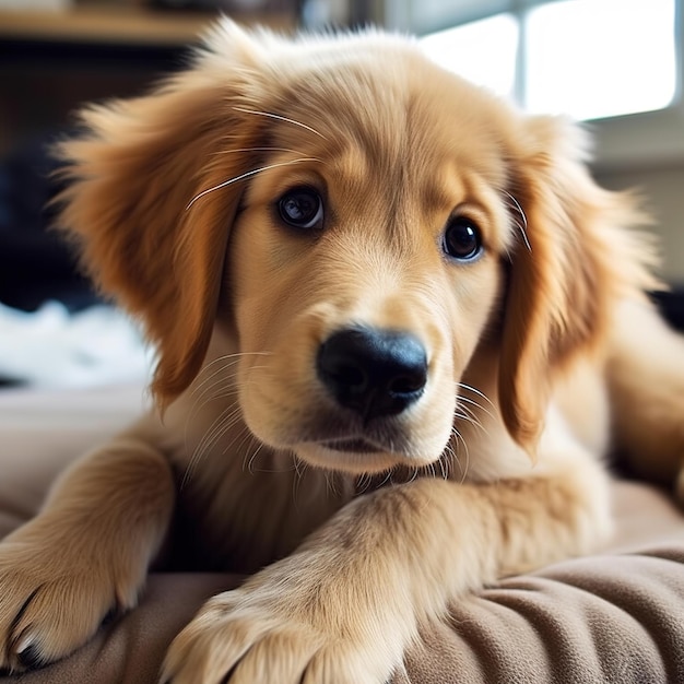 schattige honden in huis