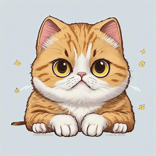 schattige kat vectorillustratie