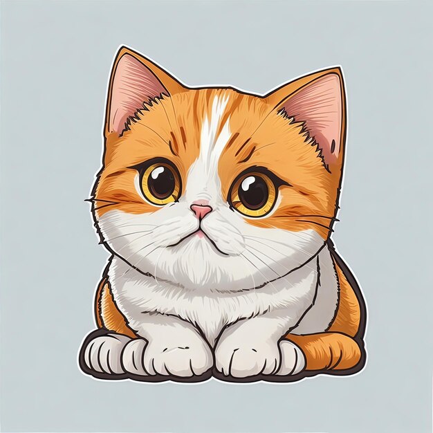 schattige kat vectorillustratie