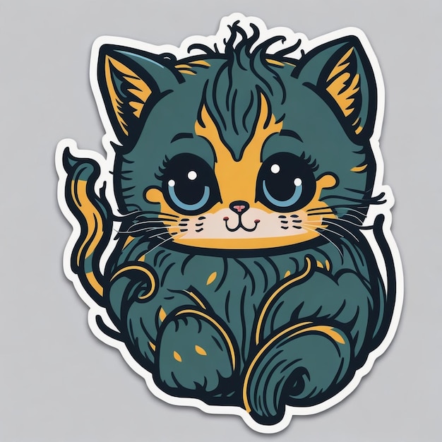 Foto schattige kitty sticker