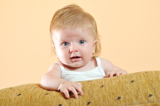 Schattige kleine baby close-up portret