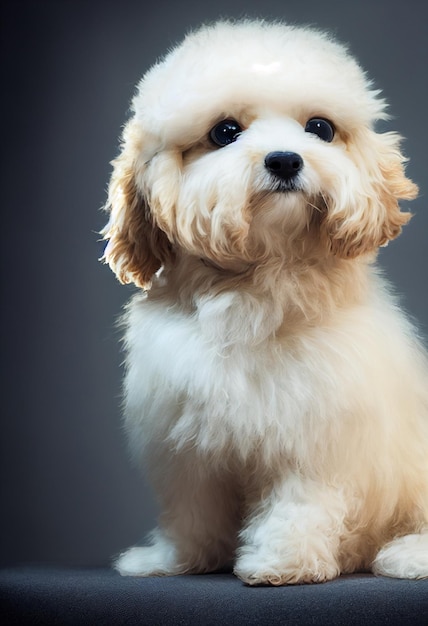 Schattige kleine Maltipoo-puppyhond