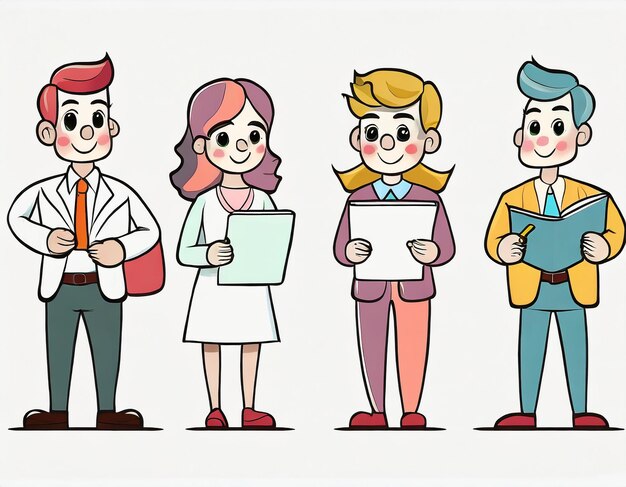 Photo schedule management business and organization concept illustration collection of characters planning