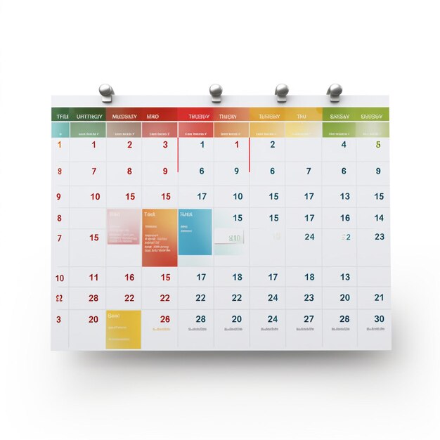 Schedule with white background high quality ultra h