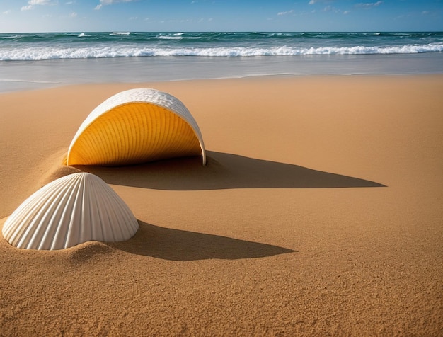 schelpen op het strand