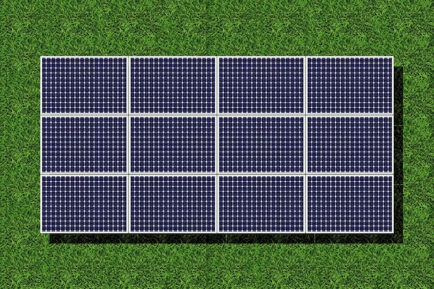 Schema voor het installeren van zonnepanelen over de hele wereld Hernieuwbaar energieconcept