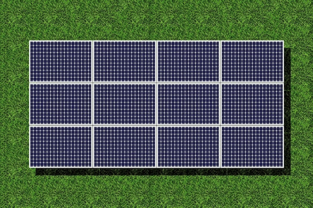 Schema voor het installeren van zonnepanelen over de hele wereld hernieuwbaar energieconcept