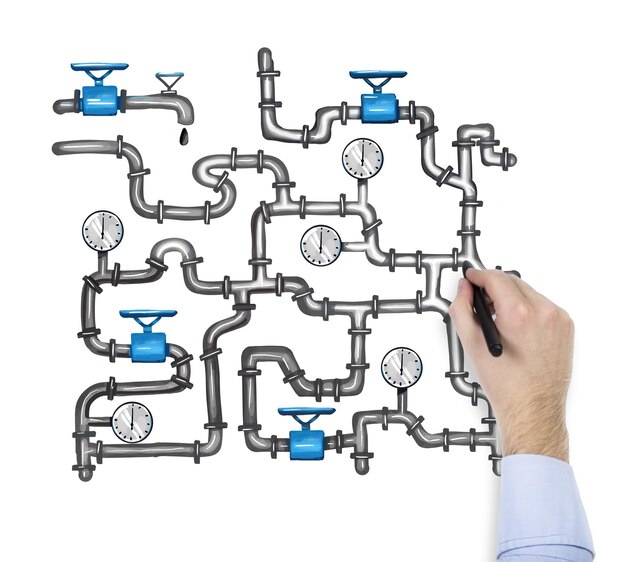 Foto schema della conduttura