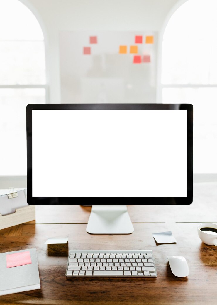 Foto scherm van de bureaubladcomputer transparant png