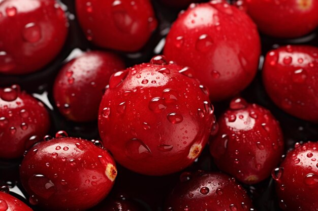 Scherpe close-upbeelden Rode cranberry