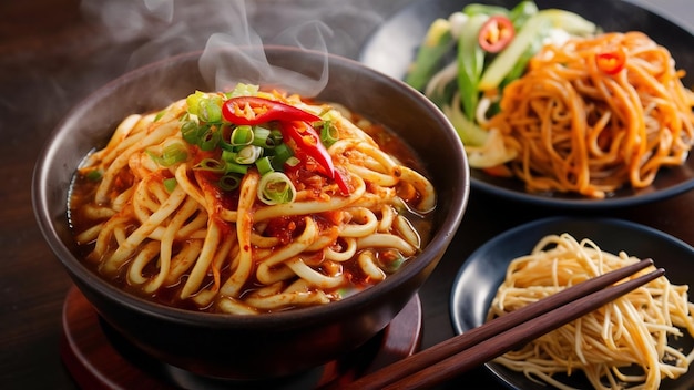 シェズワンヌードル (Shezwan noodle) または野菜ハッカヌードル(Hakka noodle)またはチョウメイン (Chow mein) は,人気のインド系中国料理です.