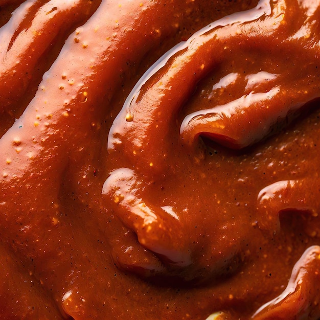 Photo schezwan sauce closeup texture