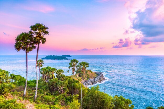 Foto schilderachtig landschap bij phuket seascape