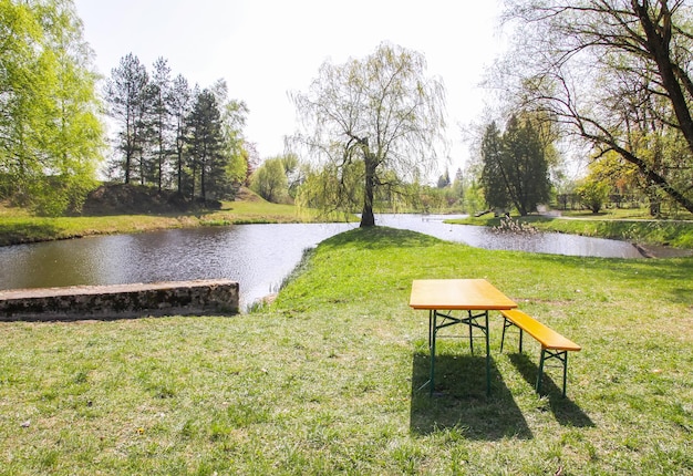 Schilderachtig uitzicht Lente landschap