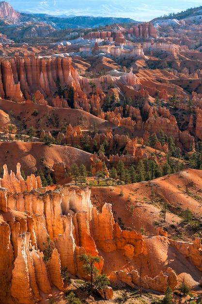 Foto schilderachtig uitzicht op bryce canyon, zuid-utah, vs