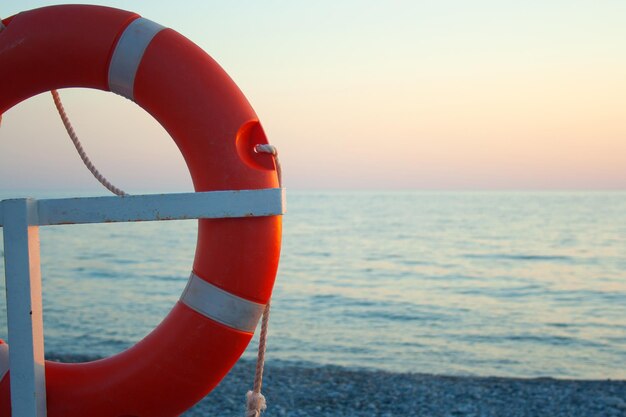 Schilderachtig uitzicht op de zee tegen de hemel