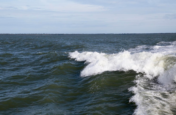Foto schilderachtig uitzicht op de zee tegen de lucht