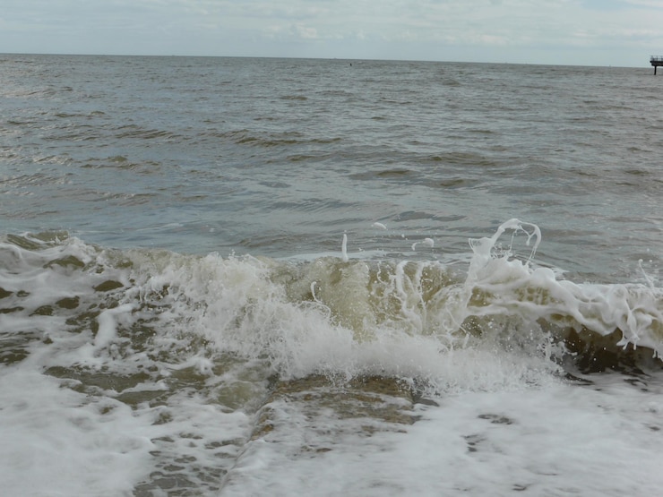 Foto schilderachtig uitzicht op de zee tegen de lucht