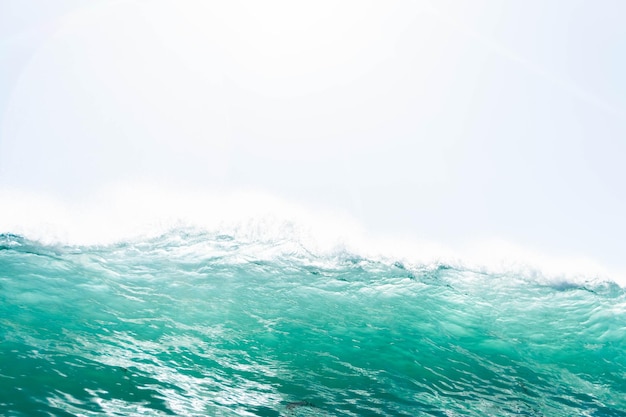 Foto schilderachtig uitzicht op de zee tegen de lucht