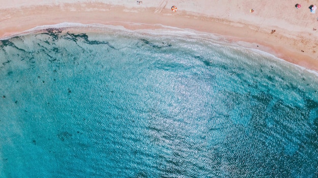 Foto schilderachtig uitzicht op de zee