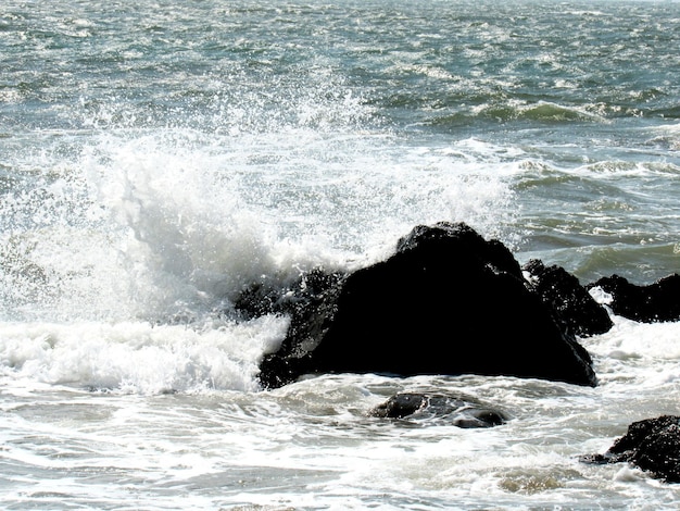 Foto schilderachtig uitzicht op de zee