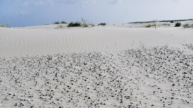 Foto schilderachtig uitzicht op het strand tegen de lucht