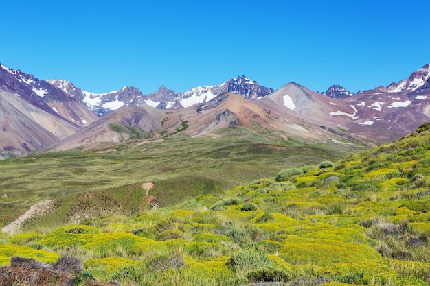 Schilderachtige landschappen van Noord-Argentinië. Mooie inspirerende natuurlijke landschappen.