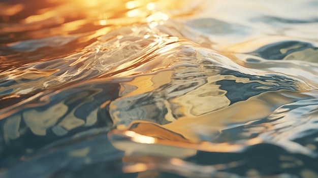 Schilderachtige reflectie van de zon in het water in de zee bij zonsondergang en zonsopgang
