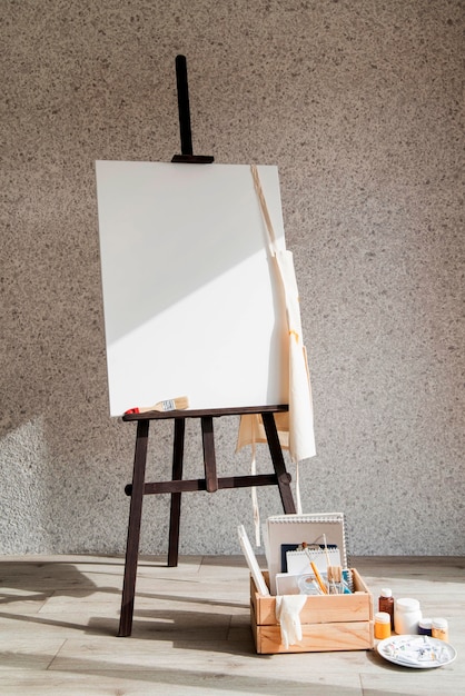 Foto schilderij canvas met benodigdheden doos