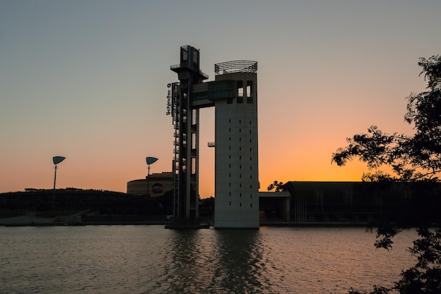 Schindlertoren voor het testen van liften Sevilla Spanje