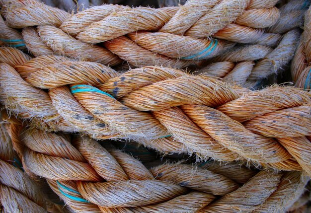 Schip touw met textuur close-up