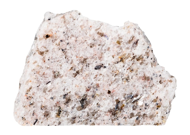 Сланцевый минеральный камень, изолированный на белом