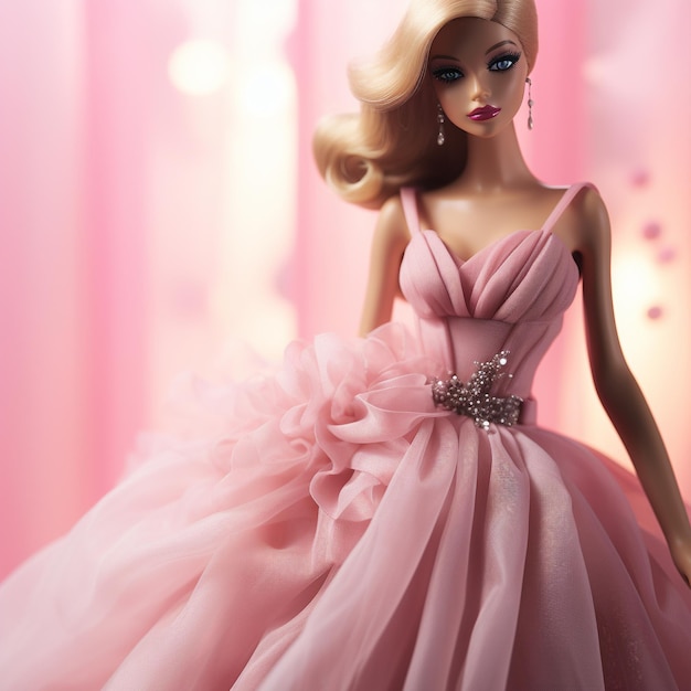 Schitterende beelden van de elegantie van Barbie poppen