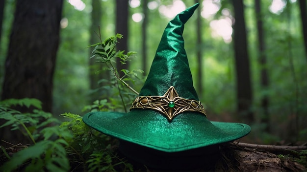 Schitterende foto van Green Wizard Hat