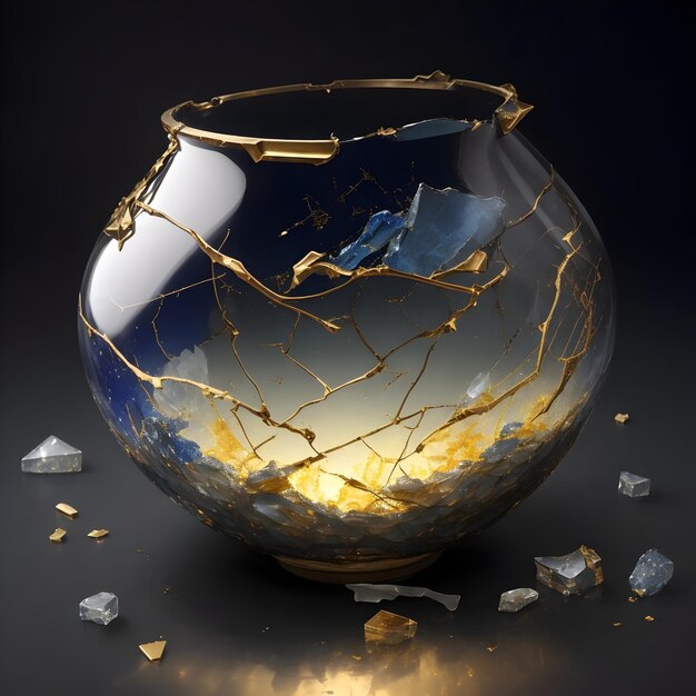 Schitterende heropleving De optimistische alchemie van Kintsugi Caldron