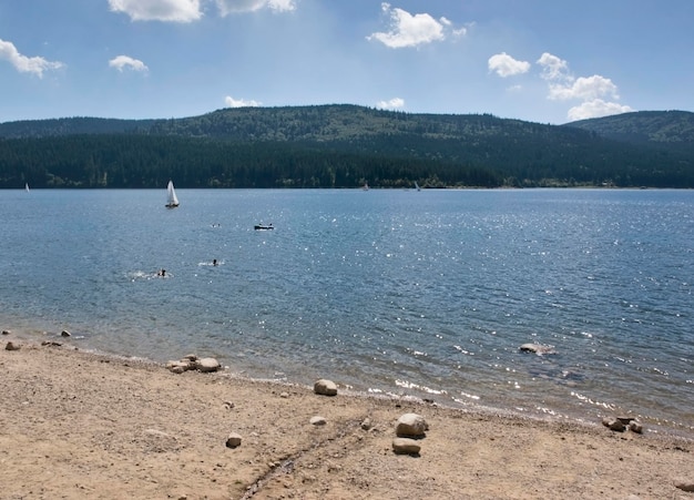 Schluchsee beach scenery