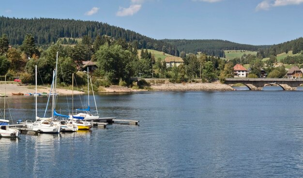 Schluchsee in sunny ambiance