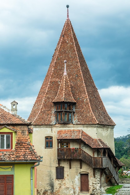 Schoenmakersgilde toren Sighisoara Transsylvanië Roemenië