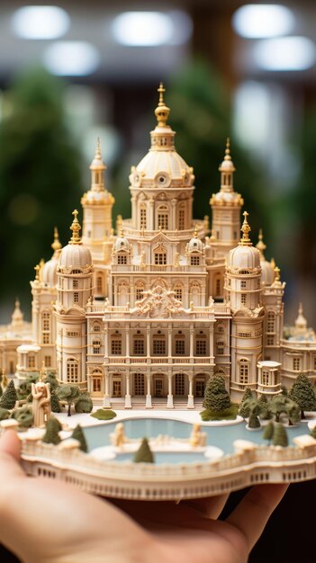 Schonbrunn Palace Vienna Austria with 3d craft and isolated background