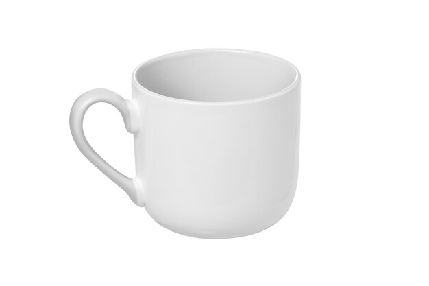 Schone lichte beker geïsoleerd op witte achtergrond